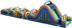 60ft Radical Run Obstacle Course with Climbing wall